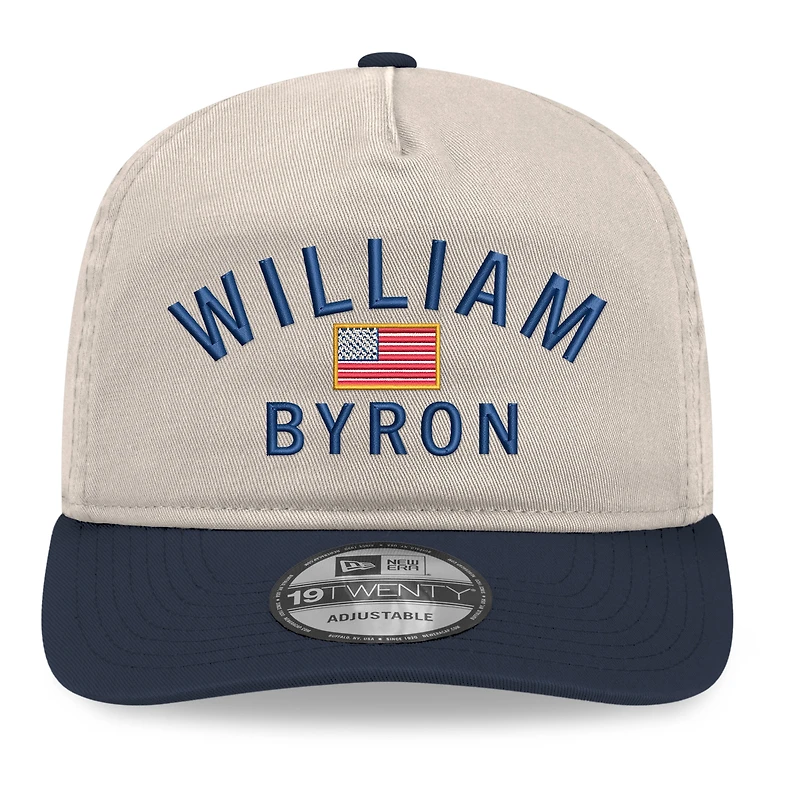 Casquette ajustable New Era kaki/marine William Byron Flag 19TWENTY pour homme