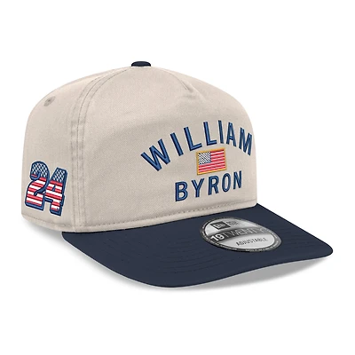Men's New Era  Khaki/Navy William Byron Flag 19TWENTY Adjustable Hat