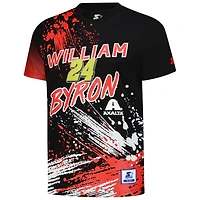Men's Starter Black William Byron Touchdown Extreme T-Shirt