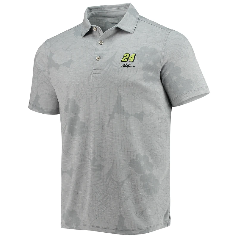 Polo William Byron Miramar Blooms Tommy Bahama gris pour homme