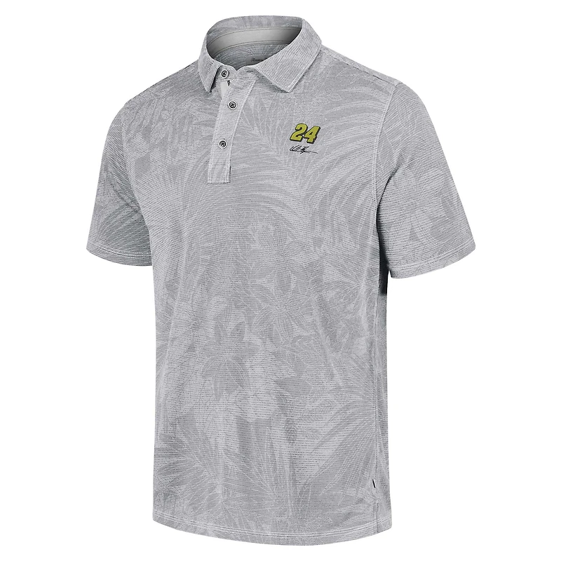 Polo Tommy Bahama gris William Byron Santiago Paradise pour hommes
