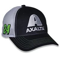 Unisex Checkered Flag Sports Black William Byron Axalta Sponsor Trucker Adjustable Hat