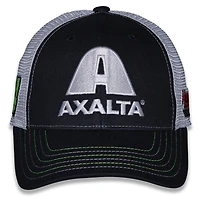 Casquette ajustable unisexe à damier noire William Byron Axalta Sponsor Trucker Sports