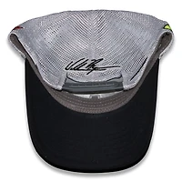 Unisex Checkered Flag Sports Black William Byron Axalta Sponsor Trucker Adjustable Hat