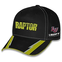 Casquette ajustable unisexe à damier pour uniforme de sport William Byron Raptor noir