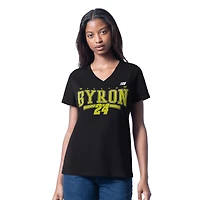 T-shirt col V noir G-III 4Her pour femme de Carl Banks, motif cheerleading William Byron