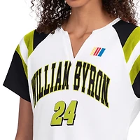 Women's G-III 4Her by Carl Banks  White William Byron Game On Raglan Notch Neck T-Shirt