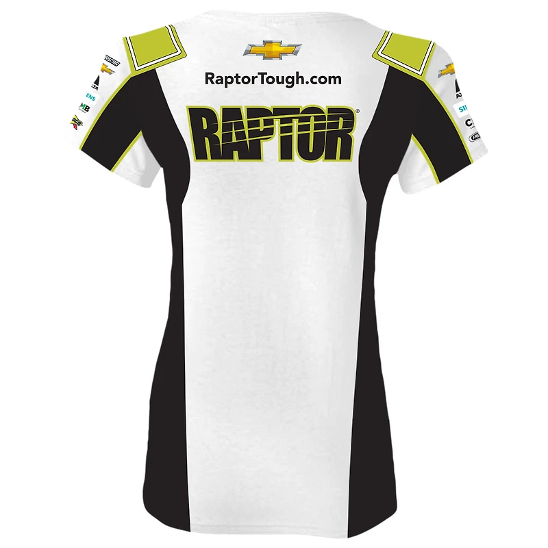Women's Hendrick Motorsports Team Collection  White/Black William Byron Raptor Uniform T-Shirt