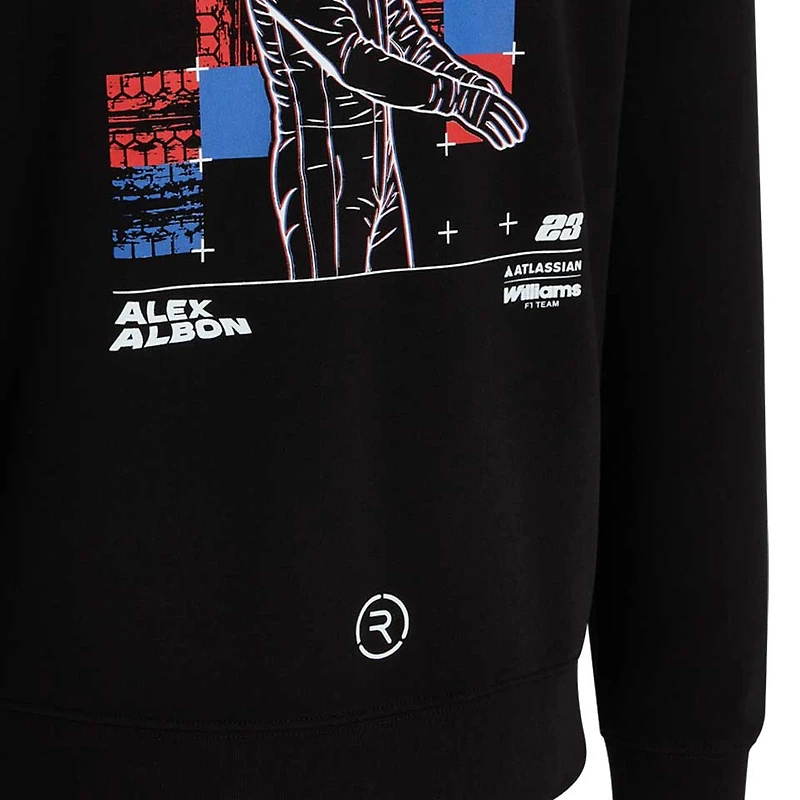 Men's Alex Albon Black Williams Racing Driver Hoodie