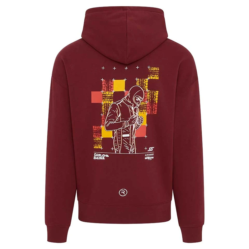 Men's Carlos Sainz Burgundy Williams Racing Driver Hoodie