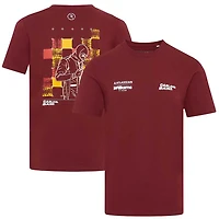 Men's Carlos Sainz Burgundy Williams Racing Driver T-Shirt