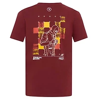 Men's Carlos Sainz Burgundy Williams Racing Driver T-Shirt