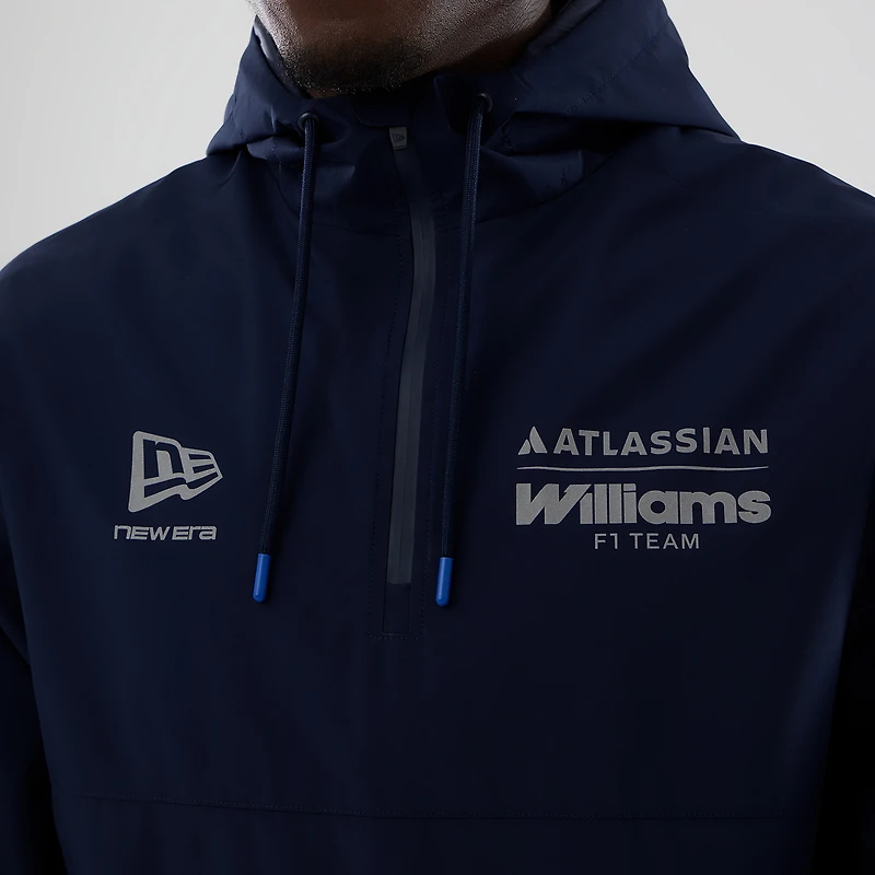 Men's New Era Navy Williams Racing Full-Zip Windbreaker Jacket