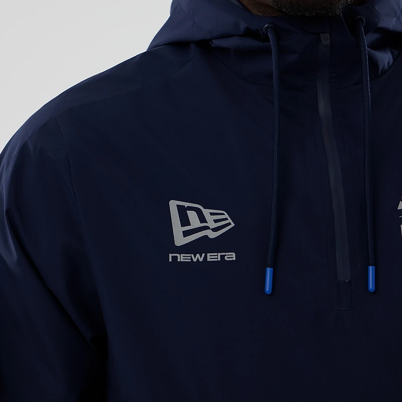 Veste coupe-vent zippée intégrale Williams Racing bleu marine New Era pour homme