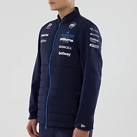 Men's New Era Navy Williams Racing Hybrid Full-Zip Jacket