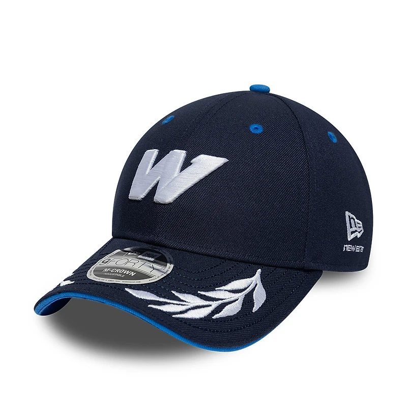Men's New Era Navy Williams Racing Launch 9FORTY M-Crown Adjustable Hat