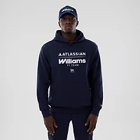 Men's New Era  Navy Williams Racing Oversized Fleece Hoodie