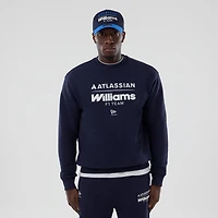 Men's New Era  Navy Williams Racing Oversized Fleece Sweatshirt