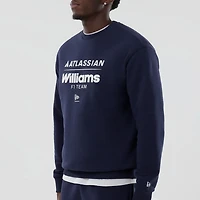 Sweat-shirt polaire oversize Williams Racing bleu marine New Era pour homme