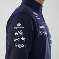 Men's New Era  Navy Williams Racing Quarter-Zip Sweatshirt