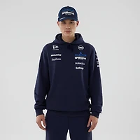 Sweat à capuche réplique Williams Racing bleu marine New Era pour homme