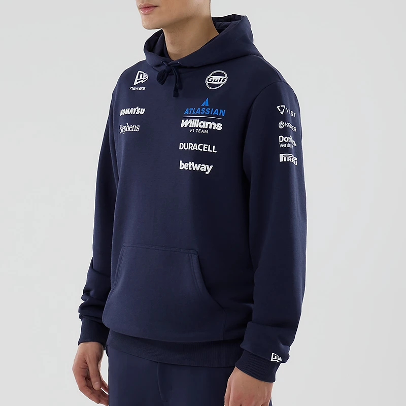 Men's New Era Navy Williams Racing Replica Hoodie