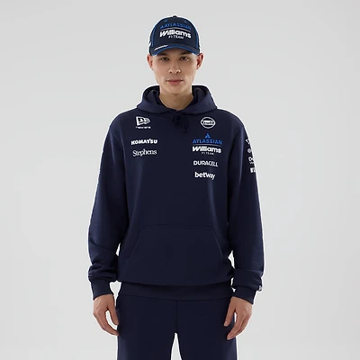 Men's New Era Navy Williams Racing Replica Hoodie