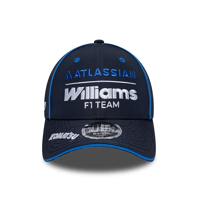 Casquette ajustable New Era bleu marine Williams Racing Team 9FORTY M-Crown pour homme