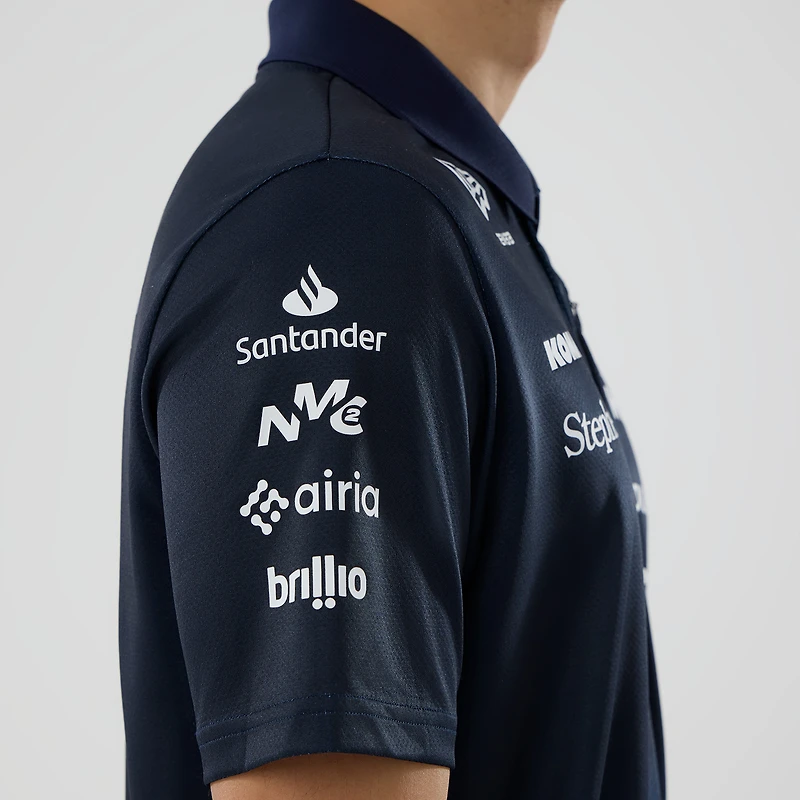 Men's New Era Navy Williams Racing Tech Polo