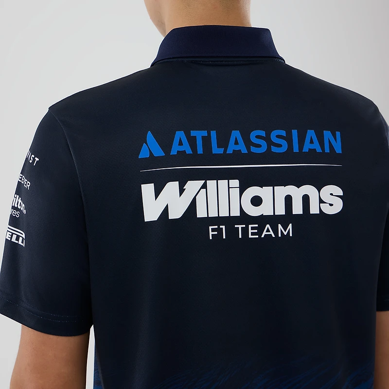 Men's New Era Navy Williams Racing Tech Polo