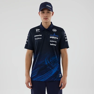 Men's New Era Navy Williams Racing Tech Polo