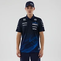 Men's New Era Navy Williams Racing Tech Polo