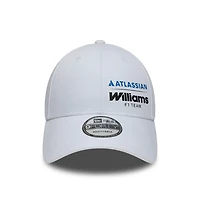 Casquette ajustable New Era White Williams Racing 9FORTY pour homme