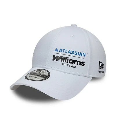 Men's New Era White Williams Racing 9FORTY Adjustable Hat
