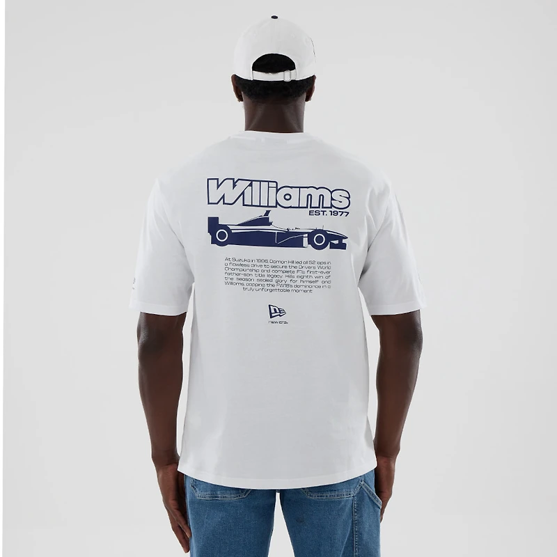 Men's New Era  White Williams Racing Japan T-Shirt