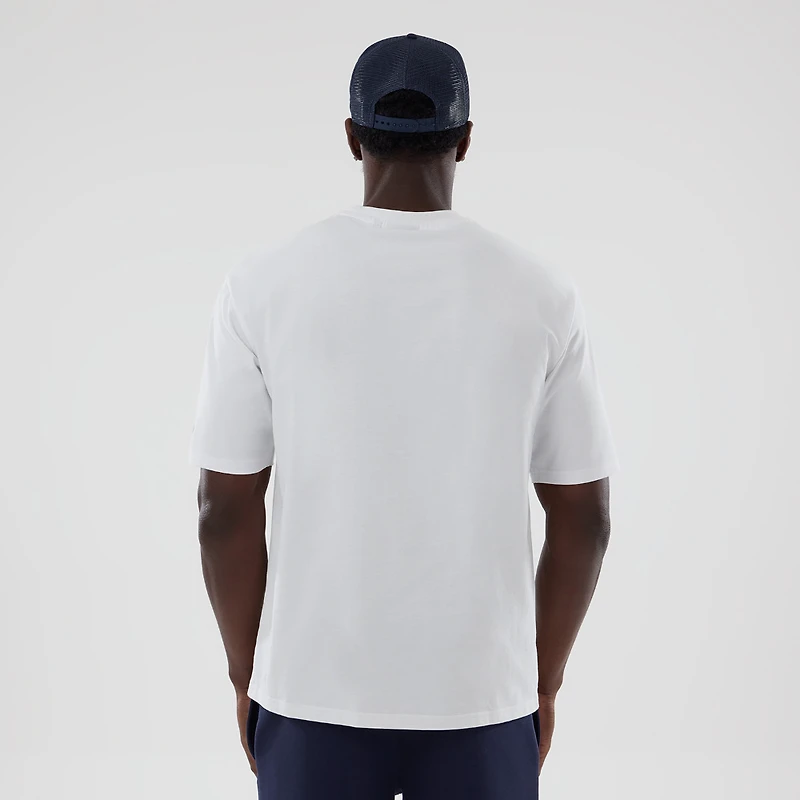 Men's New Era  White Williams Racing Oversized T-Shirt