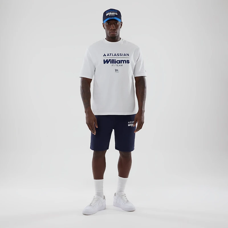 Men's New Era  White Williams Racing Oversized T-Shirt