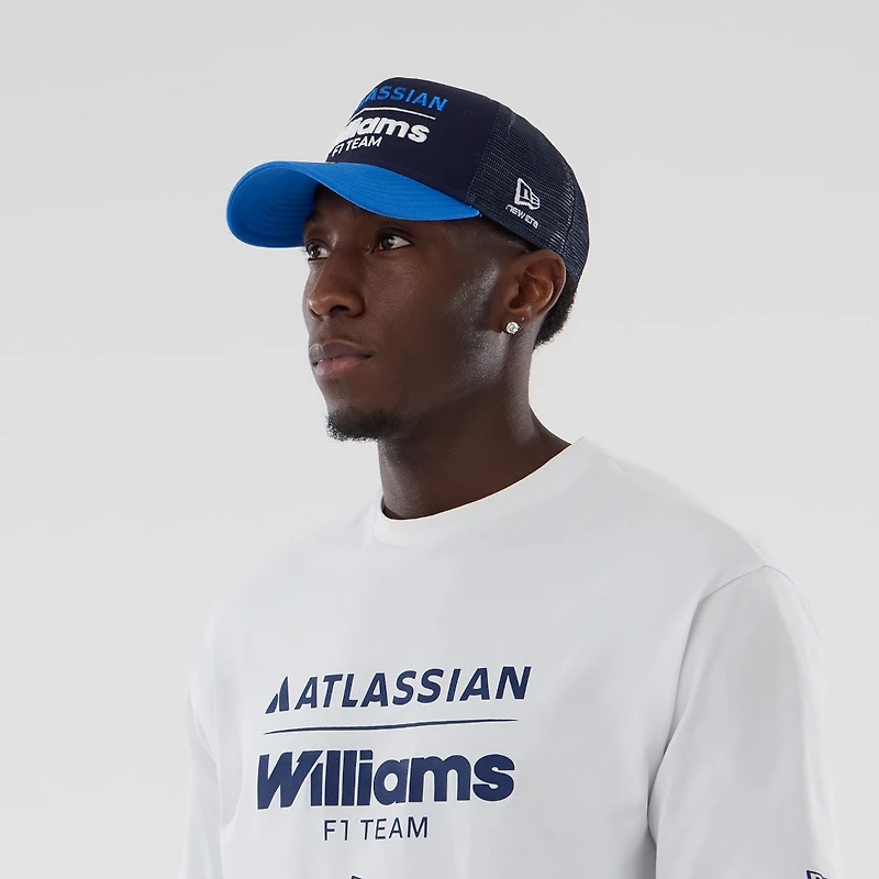 Men's New Era  White Williams Racing Oversized T-Shirt