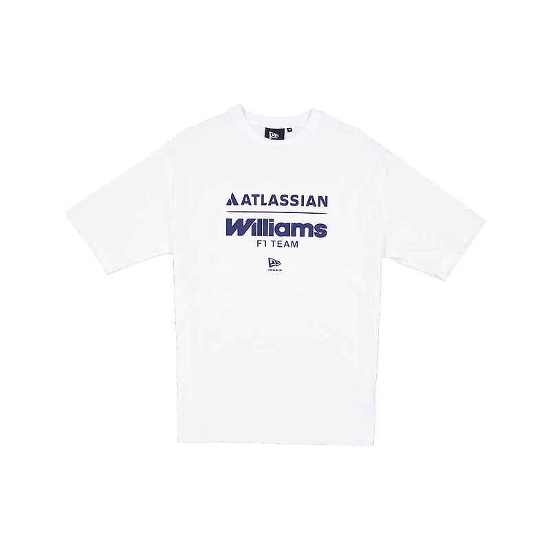 Men's New Era  White Williams Racing Oversized T-Shirt