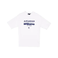 Men's New Era  White Williams Racing Oversized T-Shirt