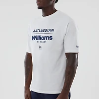 Men's New Era  White Williams Racing Oversized T-Shirt