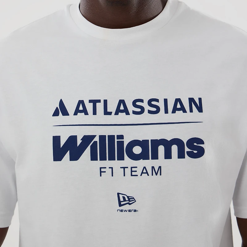 Men's New Era  White Williams Racing Oversized T-Shirt