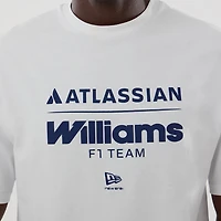 Men's New Era  White Williams Racing Oversized T-Shirt