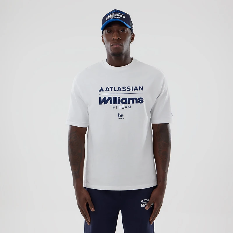 T-shirt oversize New Era blanc Williams Racing pour homme