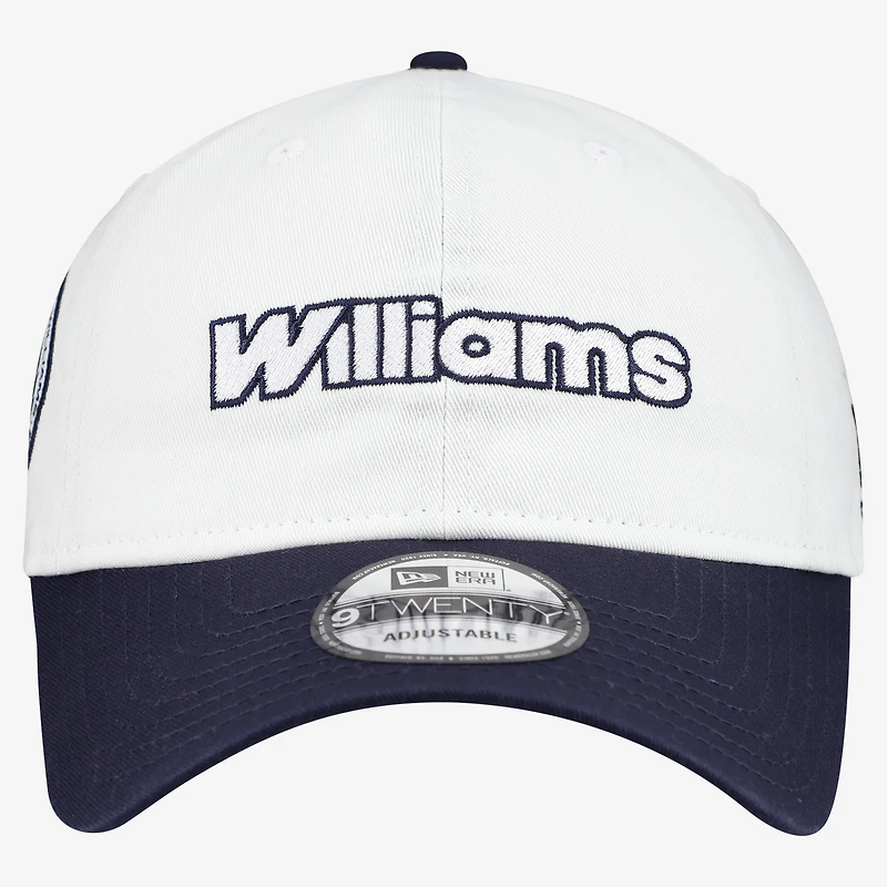 Casquette ajustable New Era White Williams Racing Suzuka 9TWENTY pour homme