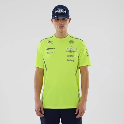 Men's New Era  Yellow Williams Racing Set Up T-Shirt