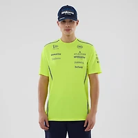 Men's New Era  Yellow Williams Racing Set Up T-Shirt