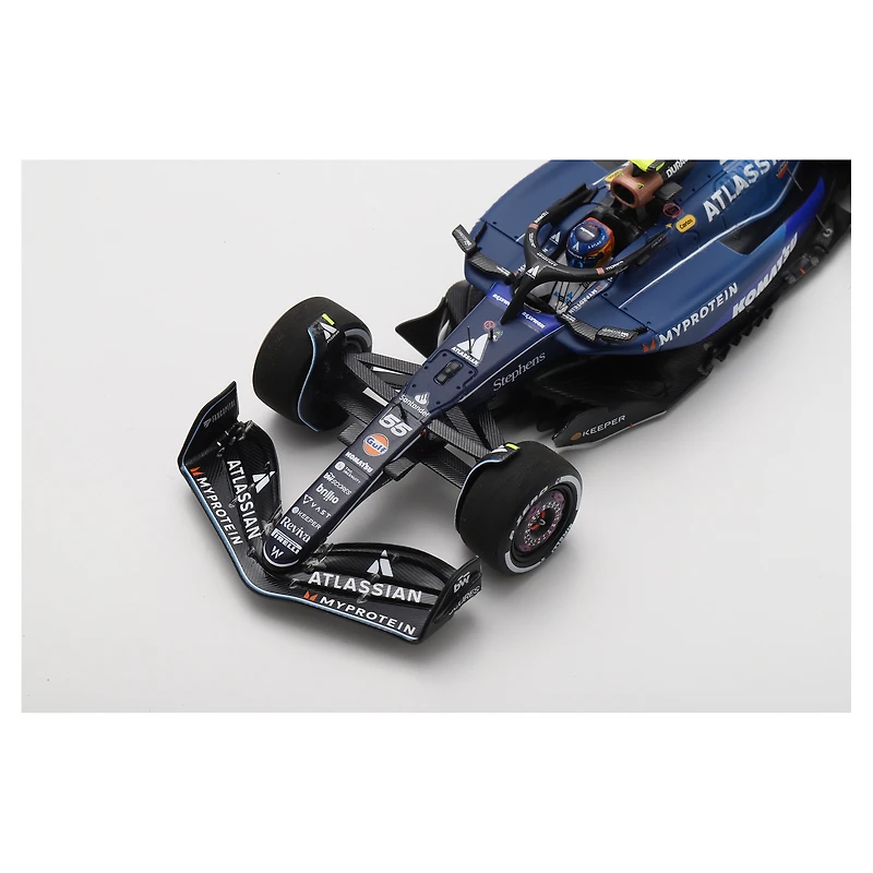 Voiture miniature Spark Models Carlos Sainz Williams Racing 2025 n° 55 à l'échelle 1:43