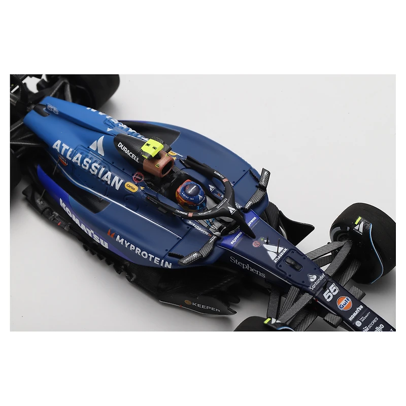 Voiture miniature Spark Models Carlos Sainz Williams Racing 2025 n° 55 à l'échelle 1:43