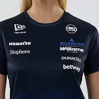 T-shirt technique New Era bleu marine Williams Racing 55 pour femme